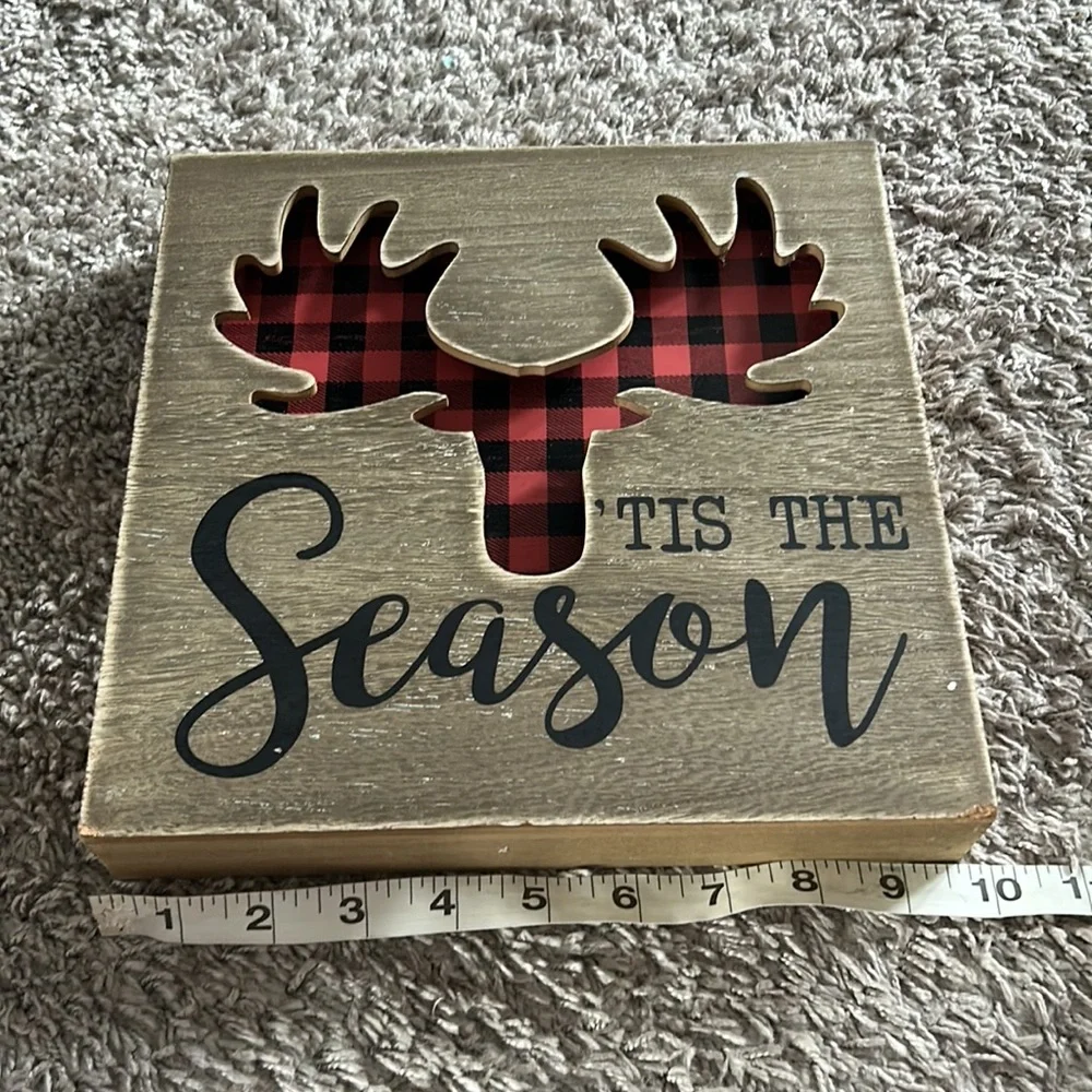 Tis the season box decoration holiday Christmas‎ country